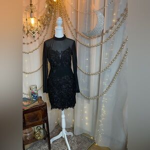 Windsor Black Long Sleeve Dress